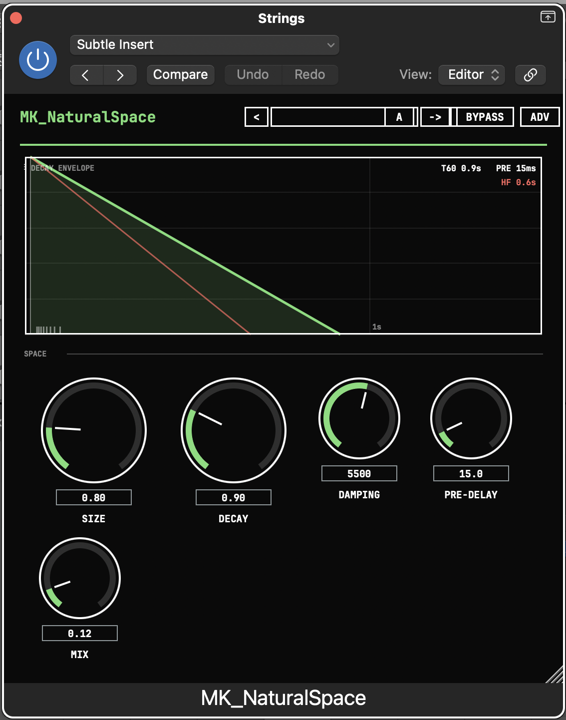 MK_NaturalSpace — Strings, Subtle Insert preset