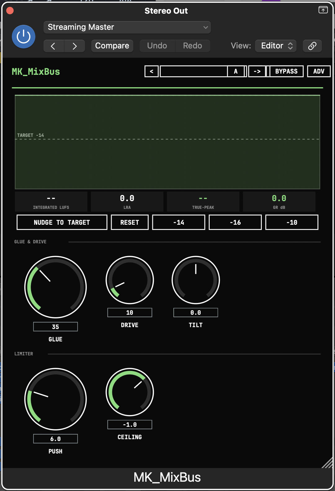 MK_MixBus — Streaming Master, -14 LUFS target